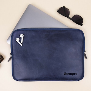 Custom Laptop Case, Personalized Leather Laptop Sleeve, Case For MacBook Air 13, Air M1 and MacBook Pro 13, Pro 13 M1, teacher birthday gift