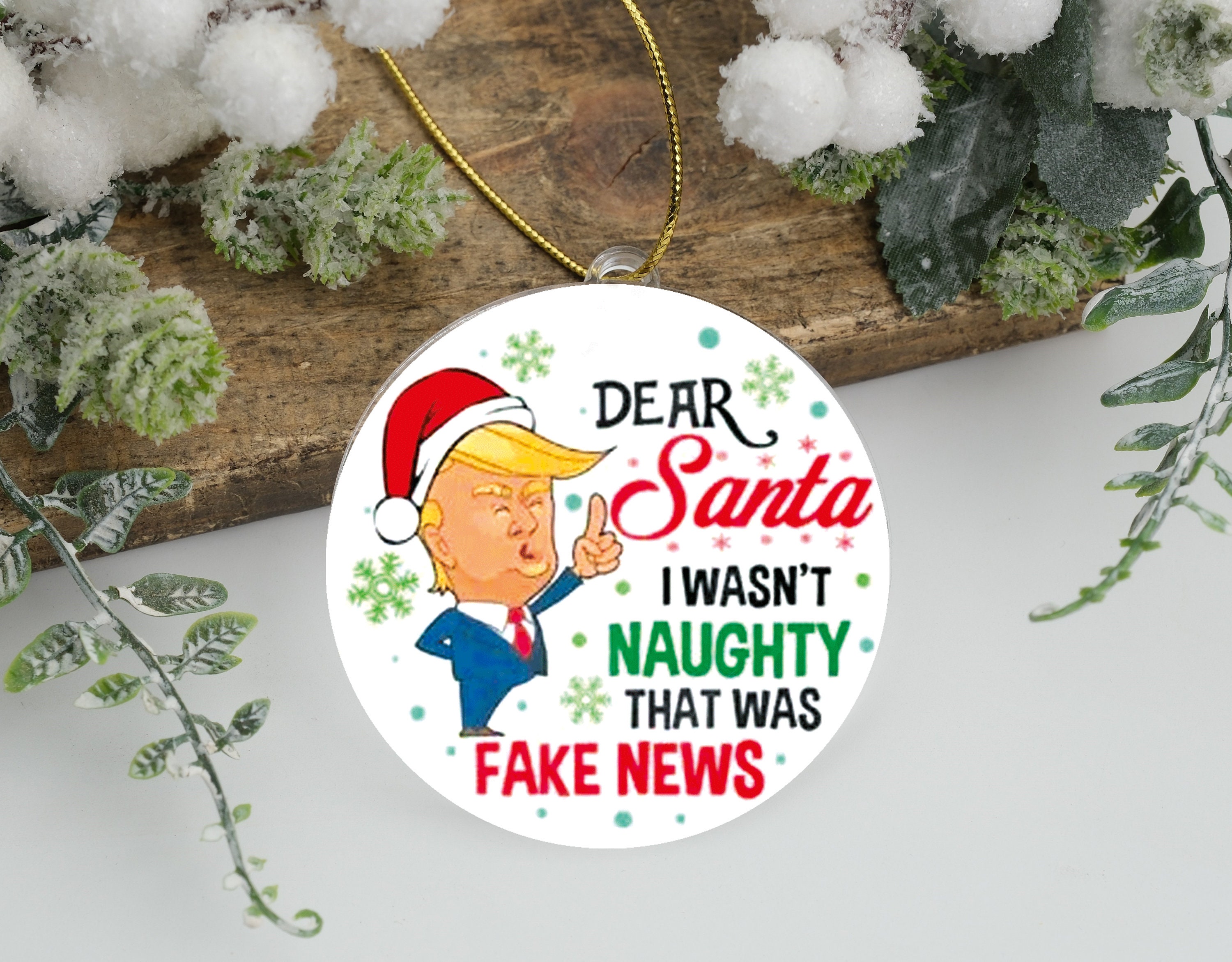  Trump Christmas Women Men Dear Santa Fake News Meme Gift  Sweatshirt : Clothing, Shoes & Jewelry