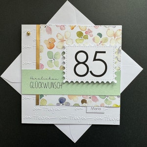 Personalisierte Geburtstagskarte 20. 25. 30. 40. 50. 55. 60. 65. 70. 75. 80. 85. 90. 95. 100. Geburtstag Mann Frau