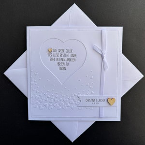 Regalo in denaro per biglietto di nozze con scritta nome personalizzato cuore bianco