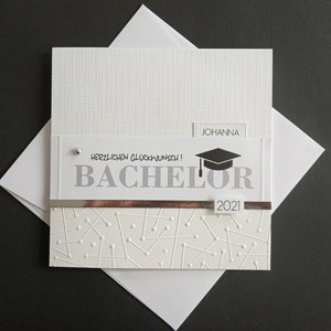 Cartão para aprovação no Abitur Bacharelado Mestrado Matura Diploma Promoção do Exame Estadual Nome Personalizado Presente em Dinheiro 2025 2024