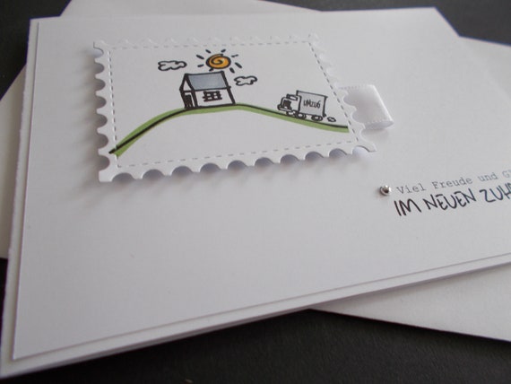 1077 New Home Karte Freund Familie Humor First Home Umzug Warming Funny Rude