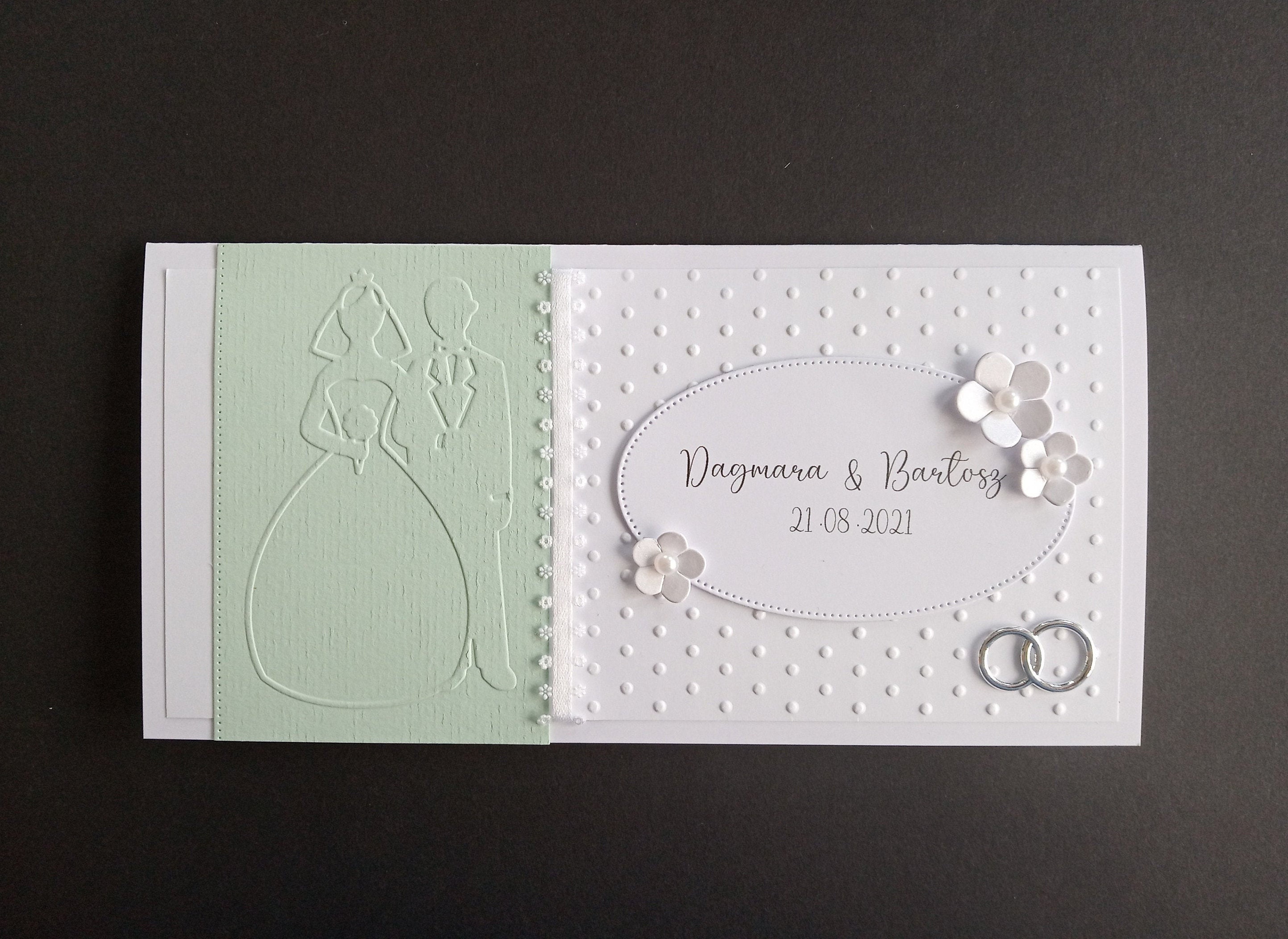 Edle Karte zur Hochzeit Hochzeitskarte Namen Personalisiert | Etsy