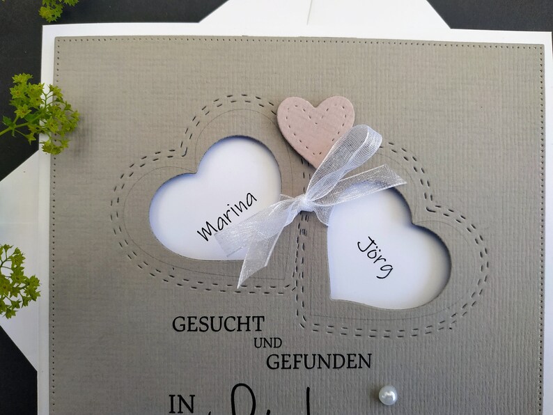 Hochzeitskarte Vintage Spruch Herzen Geldgeschenk Etsy Schweiz