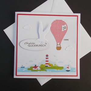 Maritieme kaart voor 30e 40e 50e 55e 60e 65e 70e 75e 80e 85e 90e 95e verjaardag gepersonaliseerde vrouw man naam geld cadeau