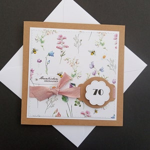 Kaart voor 30e, 40e, 50e, 55e, 60e, 65e, 70e, 75e, 80e, 85e, 90e, 95e, 100e verjaardag
