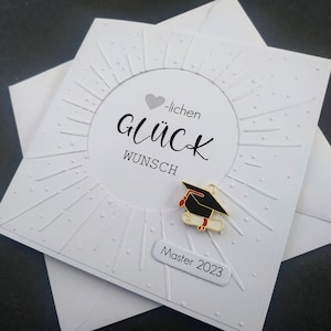 Tarjeta para aprobar Bachelor Master regalo en efectivo 2023 2024