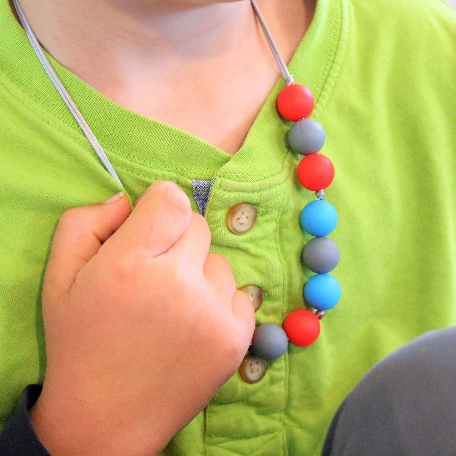 Silicone Fidget Necklace Chewy Necklace for Kids Sensory Etsy