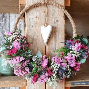 Flowerhoop "NORTH SEA BREE"", natural flower wreath