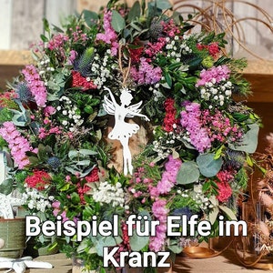 Türkranz rosa-green-HARMONY frischer Naturkranz mit Euca, Buchsbaum, Euphorbia ,Strandflieder, Schleierkraut Bild 9