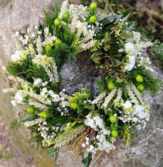 Türkranz "White SUMMER", frischer Kranz