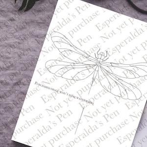 Dragonfly Tattoo design Instant Download l Fine Line Dragonfly Tattoo Stencil