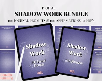 Shadow Work Digital Journal Prompts and Affirmations: Inner Healing (PDF Download)
