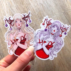 Snowfall stickers vinyl mat