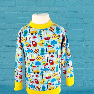 Sweatshirt jongens 86 jersey dieren auto's zoek en vind kinderkleding top Samiri-Kids handgemaakt