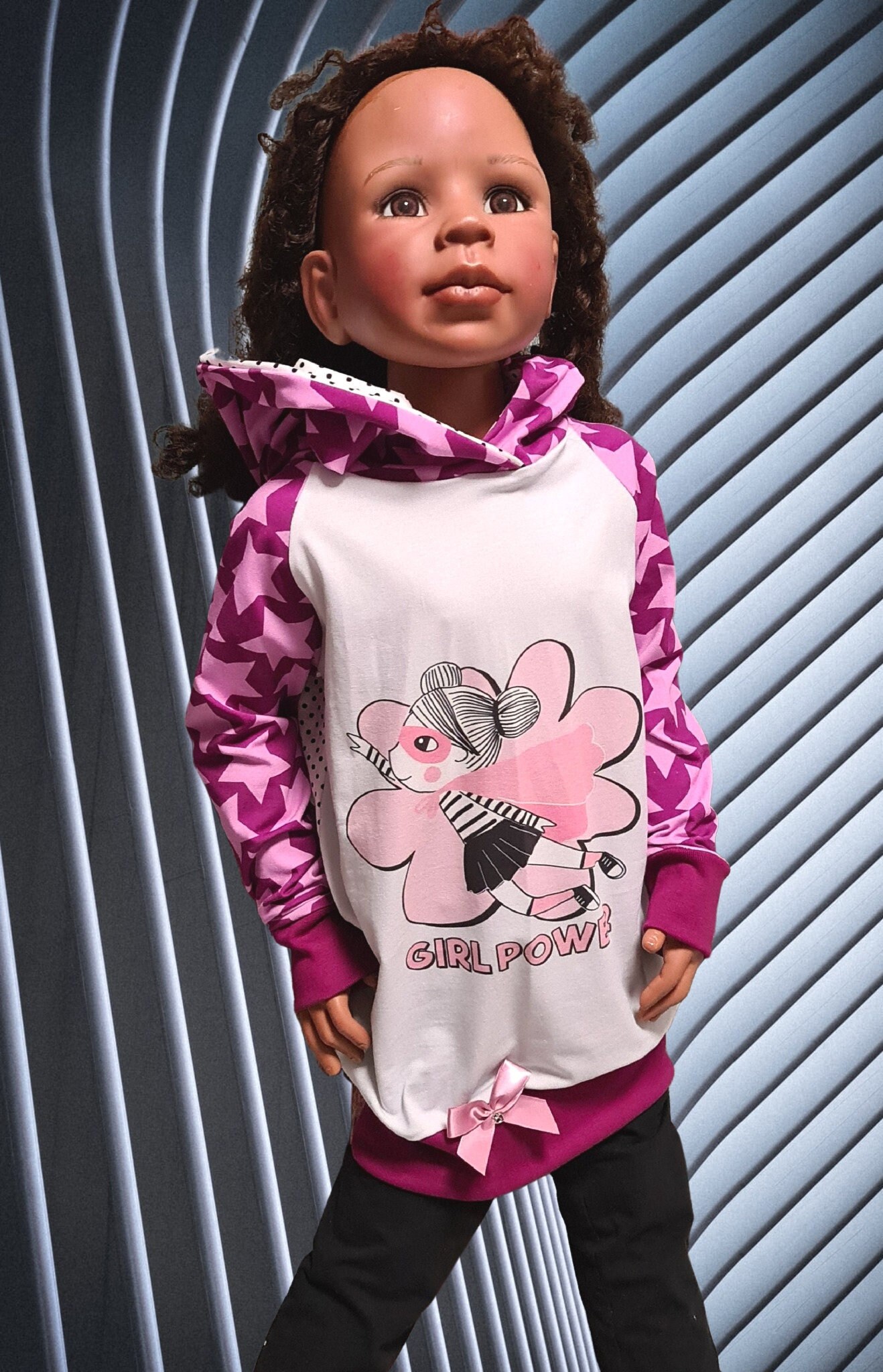 Pink hoodie girls Etsy