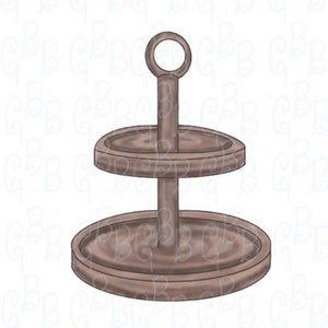 Two Tiered Wooden Tray Digital Download