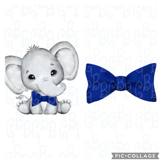 elephant with bow tie