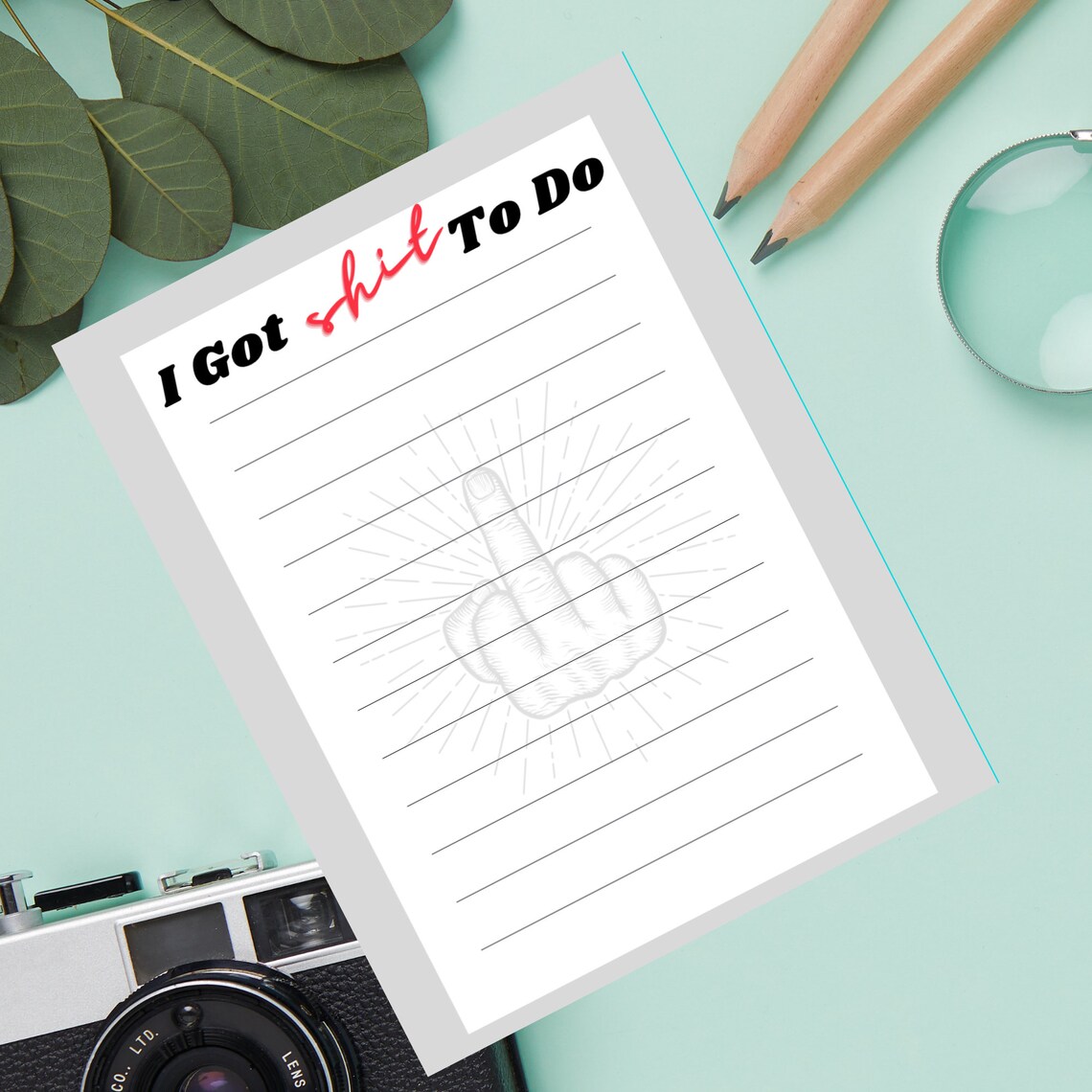 Downloadable To Do List Printable Shit to Do List To-Do | Etsy