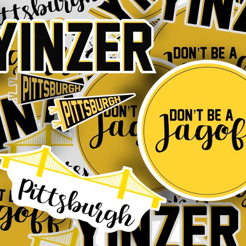 Colorful Pittsburgh Skyline Vinyl Sticker Travel Stickers - Etsy