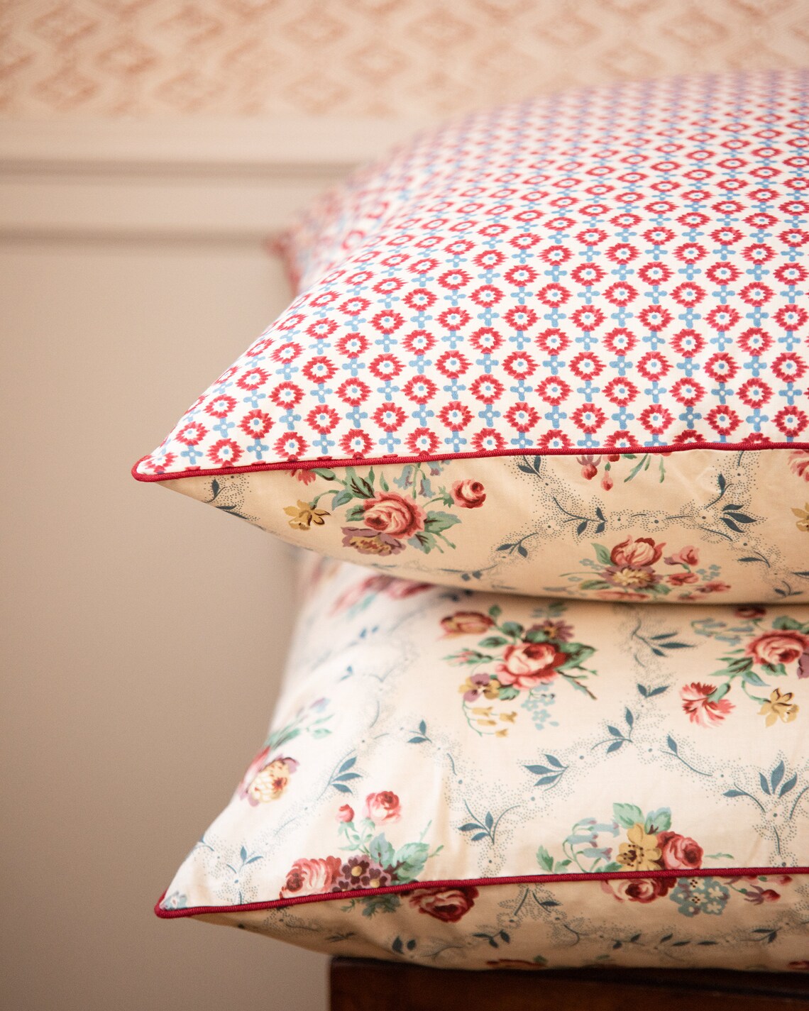 English Cottage Chintz Pillowcase Etsy