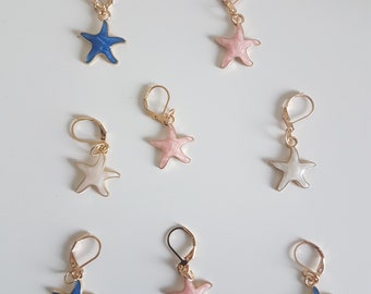 Anneaux marqueurs étoile de mer, stitchs markers sea stars