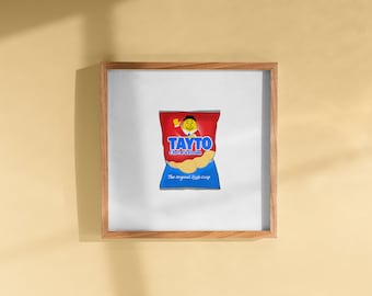 Tayto Irish Crisp Illustration Wall Art Print