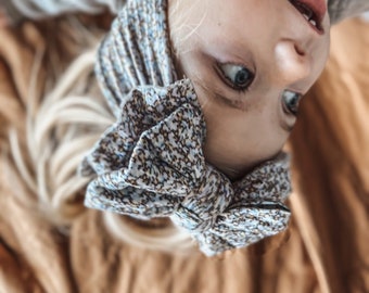 Großes Schleife Qualitäts Stirnband floral detail weich super stretch starke Hold Kopf Schleife Baby Stirnband 6 Monate - 3 Jahre