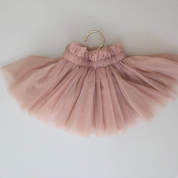 Baby tutu tulle soft skirts toddler tutu size 1 2 3 4 5 years modern ballet skirt for children outfit ballerina Vintage rose