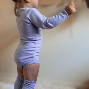 Best essentials High Quality Baby Bodysuits Leg warmers toddler essentials modal unisex washed denim