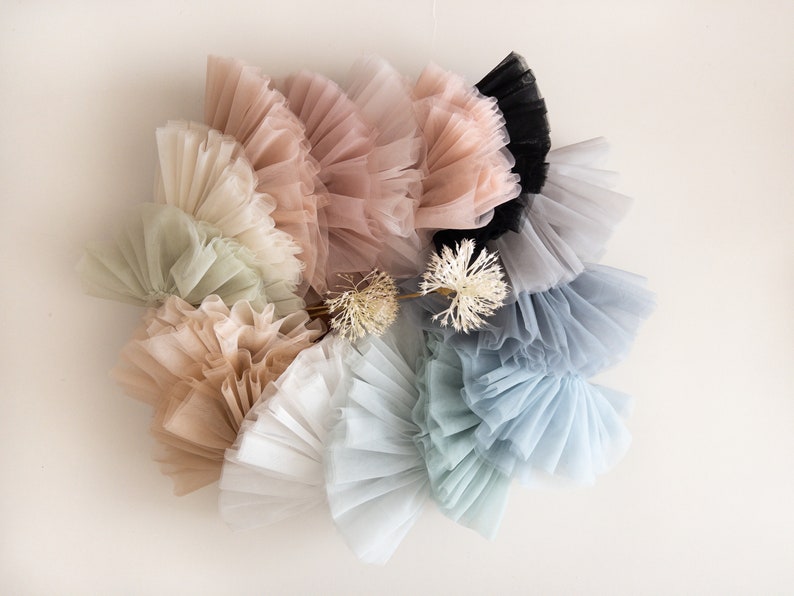 New extra gathered Doll tutu Minikane doll clothes paola reina Miniland ballet tulle soft american tulle doll skirt quality doll clothes image 1