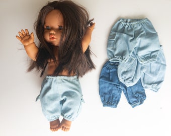 Minikane doll clothes mini colettos doll clothing 34cm denim jeans pretend play unisex doll accessories paola reina Miniland boy doll