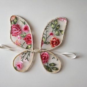Baby & Child Floral Fairy Wings Dress up Quality Crafted Wings Handmade ...