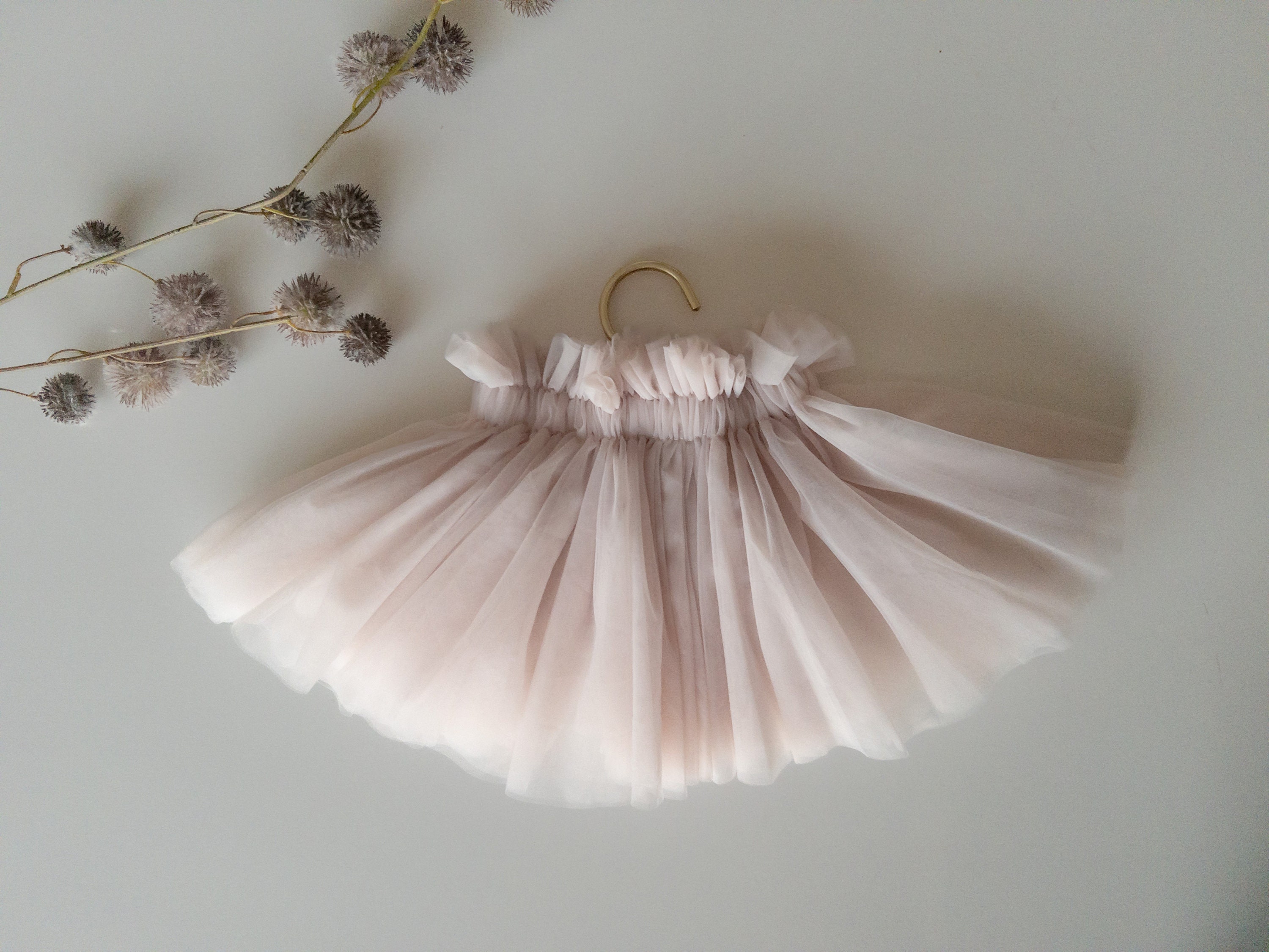 Mauve tulle skirt outfit online