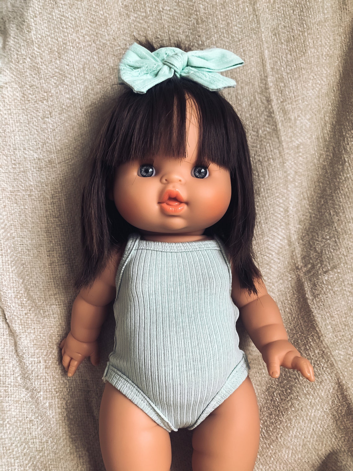 Minikane Doll Clothes Mint Ribbed Singlet Dolly Singlet Mint Etsy