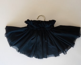 Baby tutu tulle soft skirts toddler tutu size 1 2 3 4 5 years modern ballet skirt for children outfit Ink Black