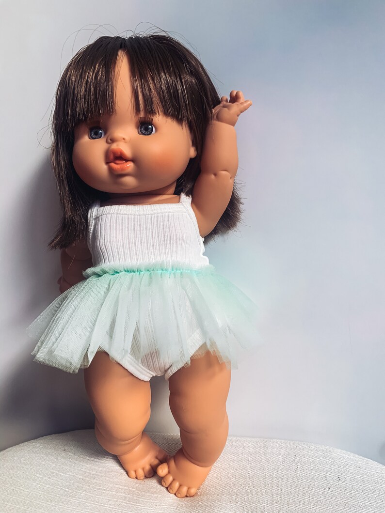 Minikane doll clothes Ivory white Singlet ribbed doll outfit Doll Set Paola Reina