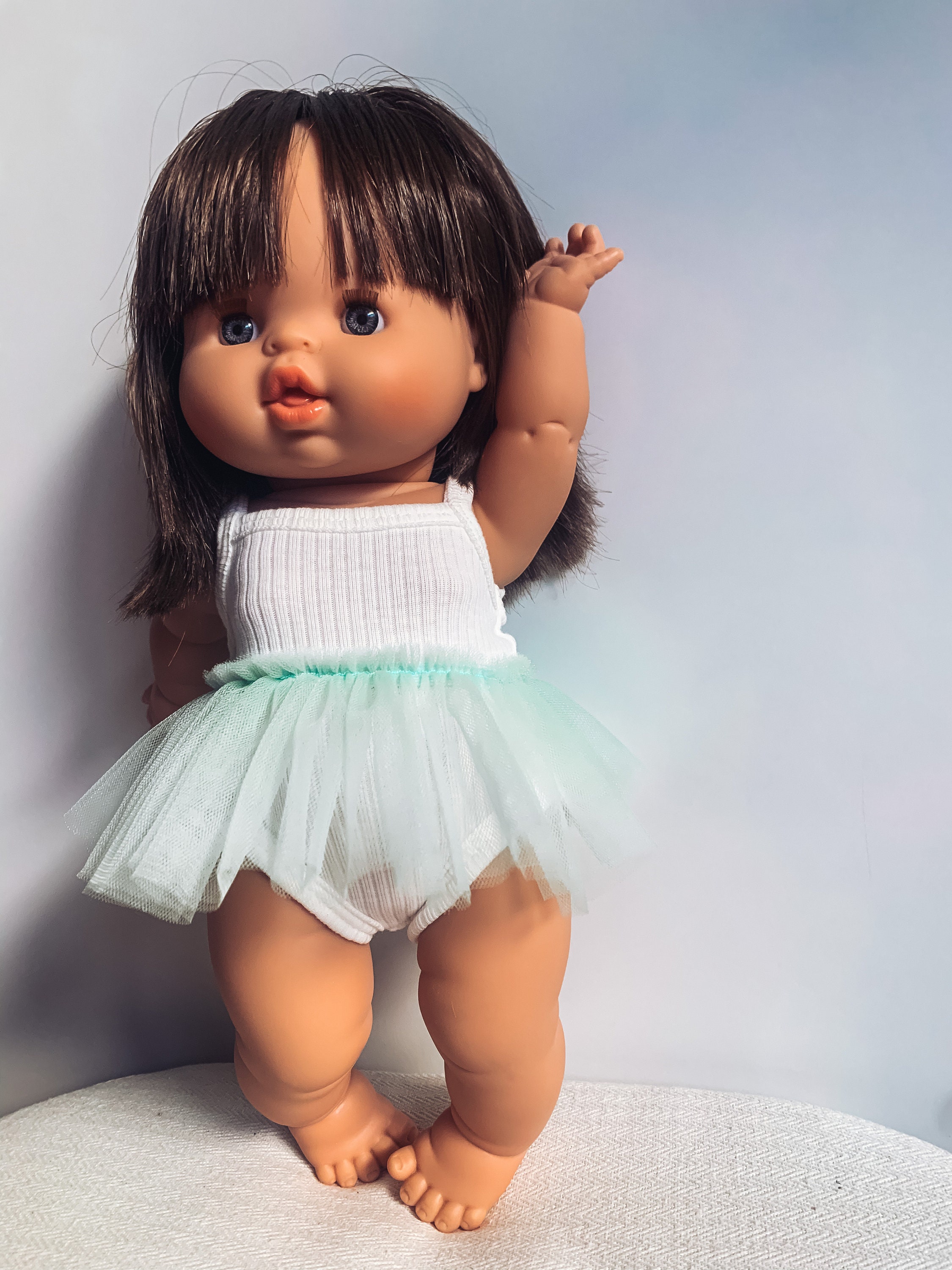 Minikane doll clothes Ivory white Singlet ribbed doll outfit Etsy
