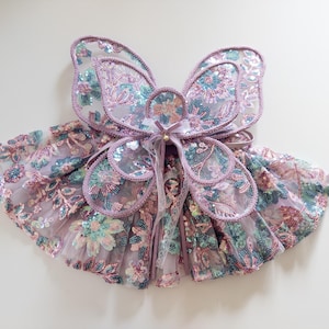 Baby Child Floral Fairy Wings dress up quality wings lace fairywing kids parties 3D floral mystical dress up birthday baby gift