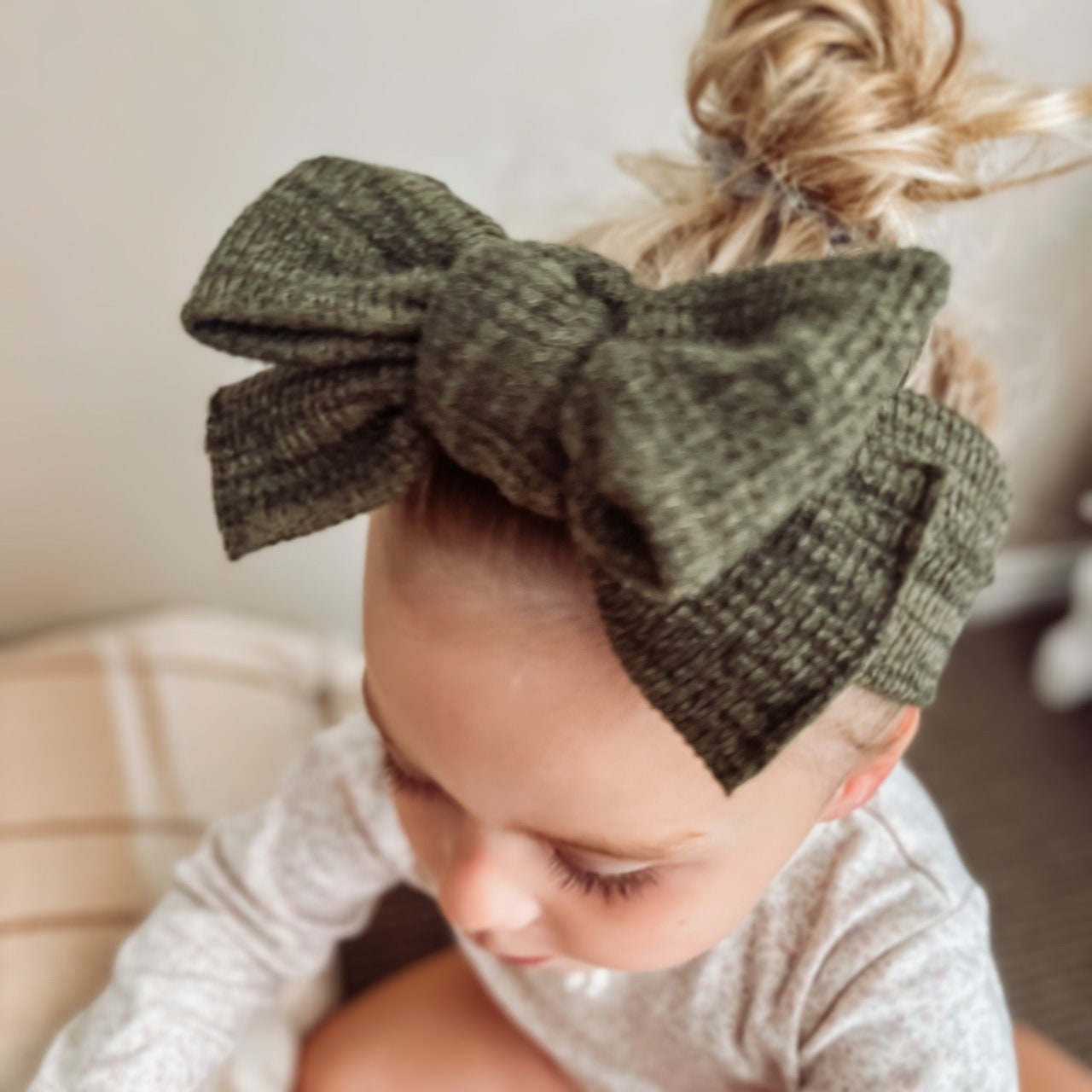 Fascia Orecchie Neonato Fascia Per Neonata In Pizzo E Cotone Con