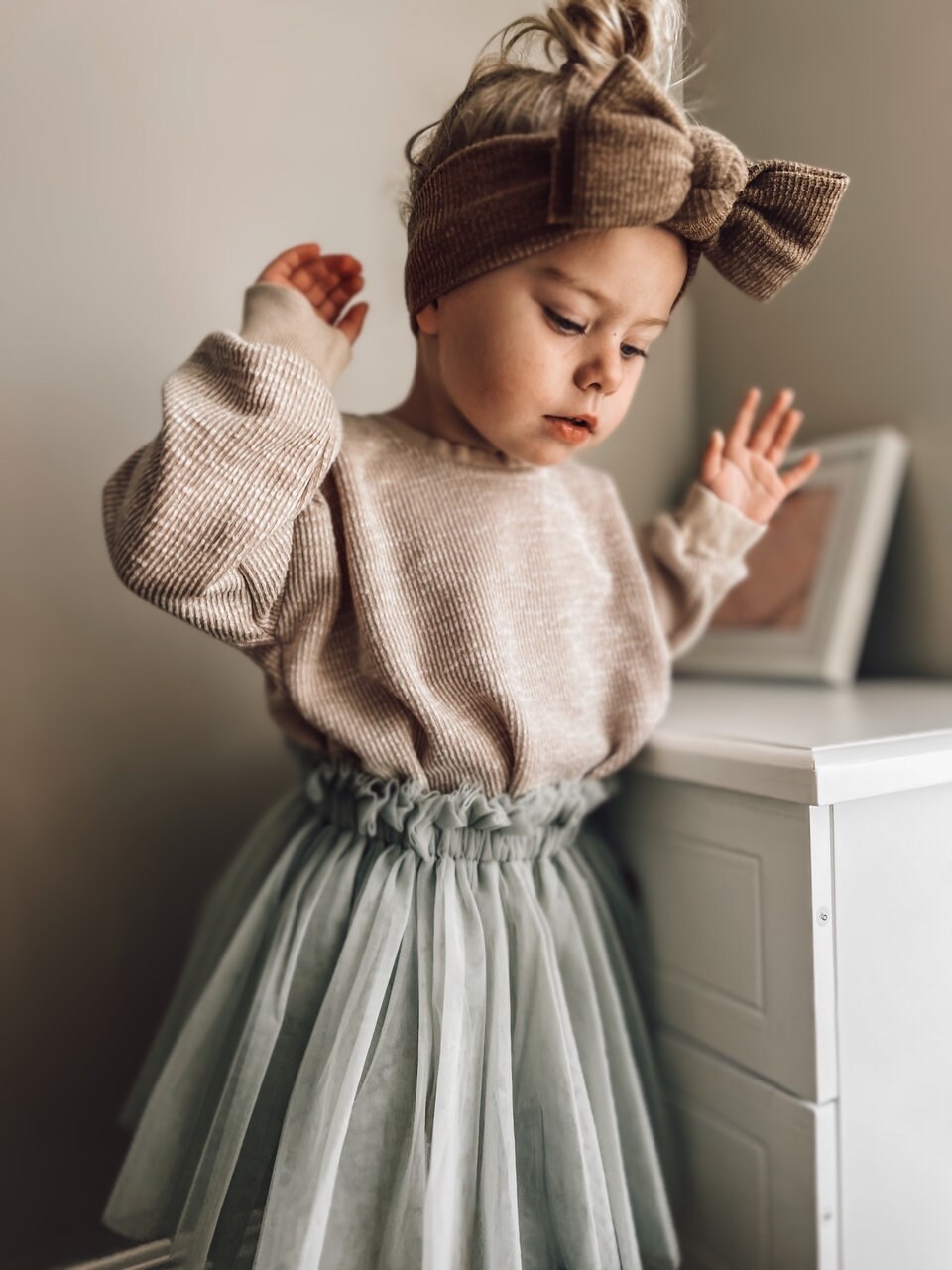 Bandeau Dentelle Pour Bébé Fille - Turban élastique Doux, Taille 0-3 Ans, Parfait Mariage/baptême/photo - Modèle Rose A