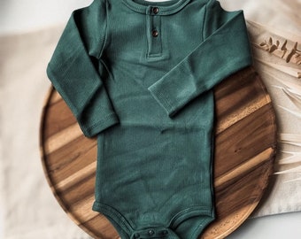 High Quality Baby Bodysuits Leg warmers toddler essentials modal emerald