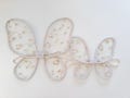 Baby Child Floral Fairy Double Wing dressup quality Fairy wings handmade lace fairywing kids parties pretend play ivory floral
