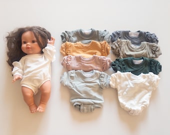 Minikane doll clothes cotton Bubble Romper for Paola reina high quality doll outfit long sleeve Miniland 34cm Paola reina mini colettos