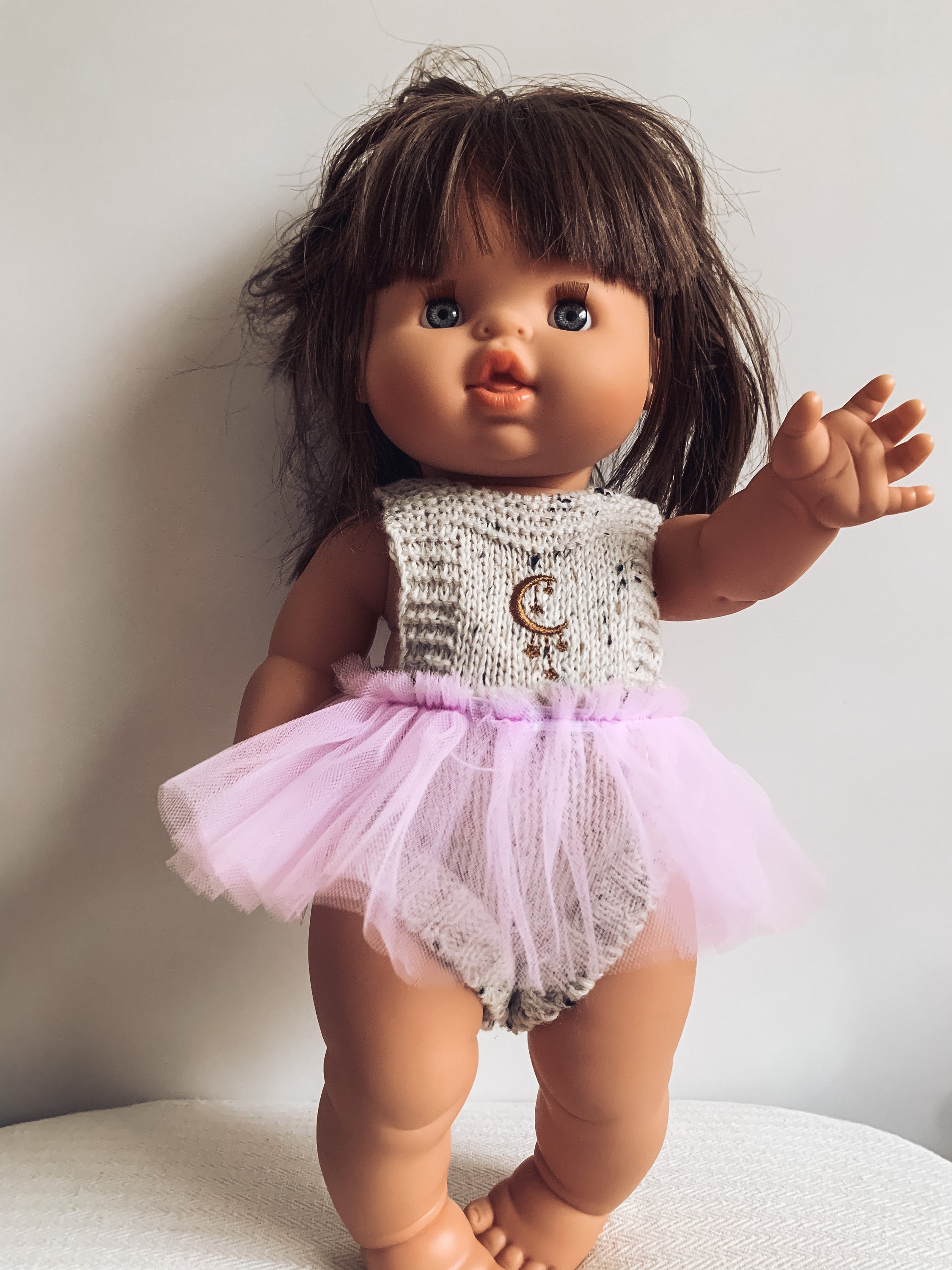 Minikane Doll Clothes Cotton Knitted Fleck Doll Romper Etsy UK