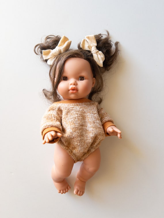 Minikane  Babies – Turbulette à collerette Carreaux choco