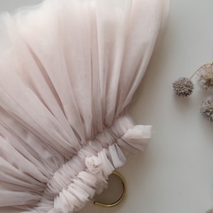 Baby Tutu Tüll weich Röcke Kleinkind Tutu Größe 1 2 3 4 5 Jahre moderne Ballettrock für Kinder Outfit Powdered Mauve Bild 2