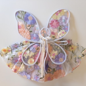 Baby & Child Floral Fairy Wings dress up quality wings handmade lace fairy wings kids parties pretend play 3D floral 1st birthday