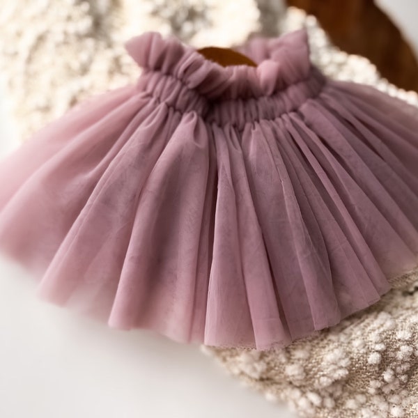 Baby tutu tulle soft skirts toddler tutu size 1 2 3 4 5 years modern ballet skirt for children outfit ballerina muted mauve