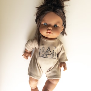 Minikane doll clothes mini colettos doll clothing 34cm lounge set pretend play unisex doll accessories paola reina Miniland country onesie